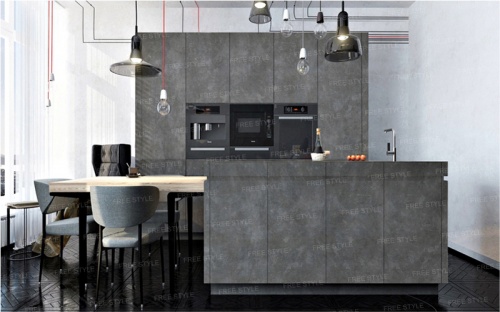Дизайн панель 18 мм D100.024 Grey concrete (Серый бетон) фото 5