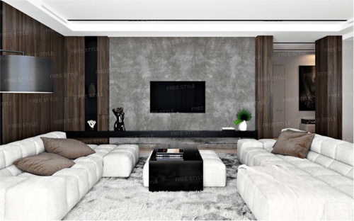 Дизайн панель 18 мм D100.024 Grey concrete (Серый бетон) фото 8