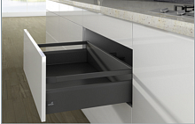 Ящик ArciTech Actro Silent System 126/186x500 мм С релингом Антрацит