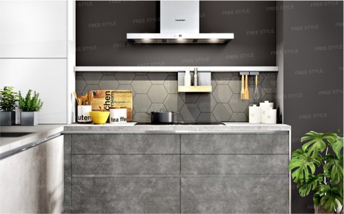 Дизайн панель 18 мм D100.024 Grey concrete (Серый бетон) фото 9