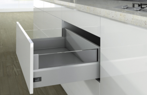 Ящик ArciTech Actro Push to Open 126/218x400 мм DesignSide Серебро