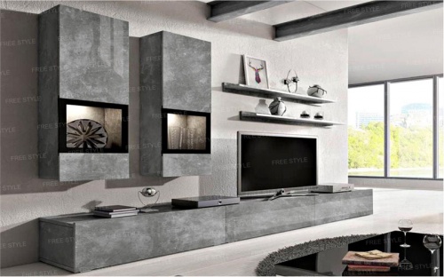 Дизайн панель 18 мм D100.024 Grey concrete (Серый бетон) фото 4