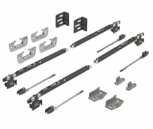 Комплект роликов для SysLine S с демпфером на закрывание и открывание на 2 двери