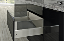 Ящик ArciTech Actro Silent System 126/250x500 мм DesignSide Нержавеющая сталь